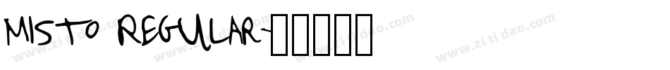 Misto Regular字体转换